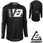 Answer Racing Syncron Merge MX Jerseys (Black/ White) - SALE